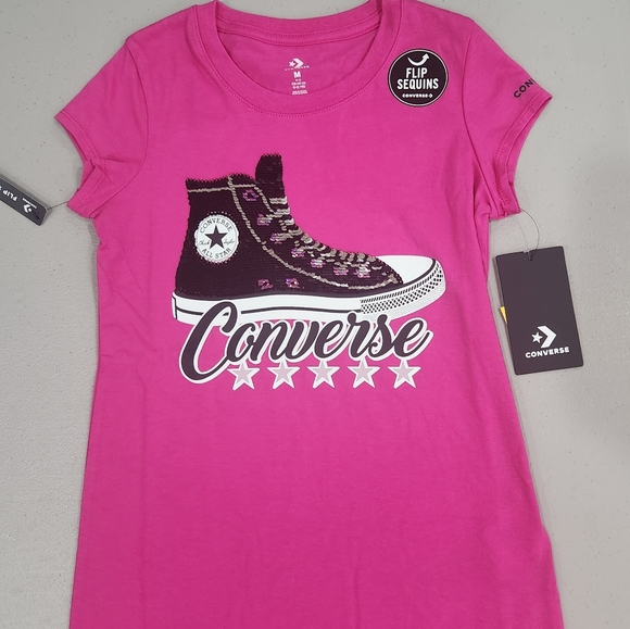 🆕️ Converse Tee w'Flip Sequins - Picture 3 of 8